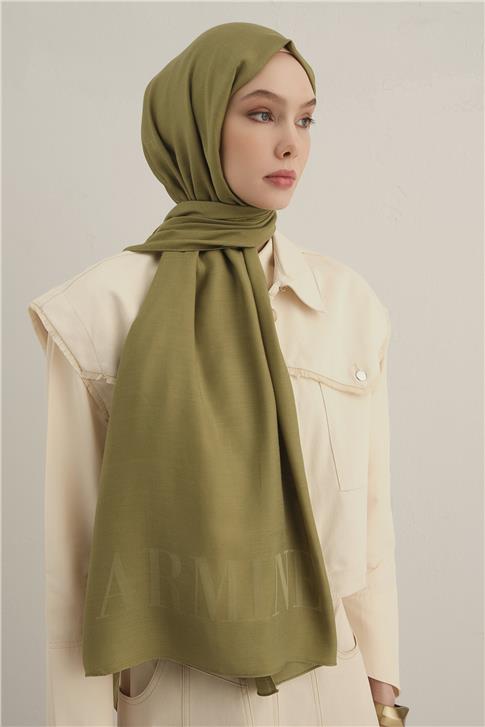 Armine Logo Drop Pamuk İpek Şal 48