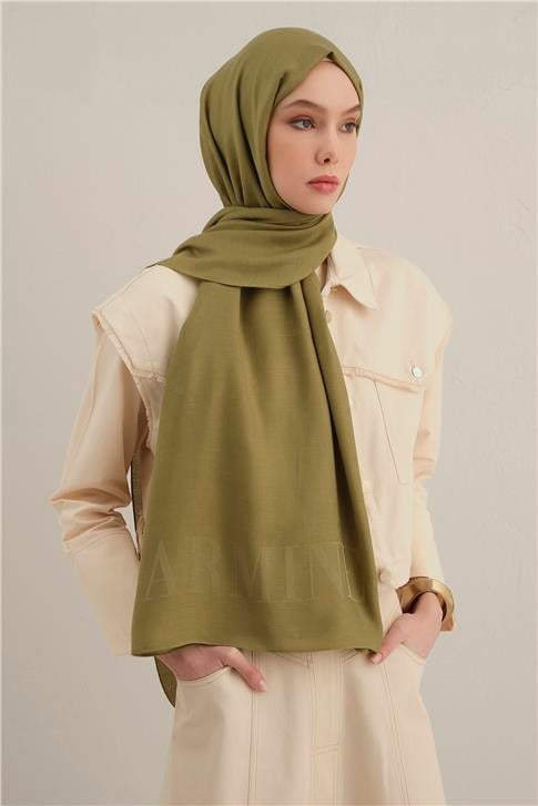 Armine Logo Drop Pamuk İpek Şal 48