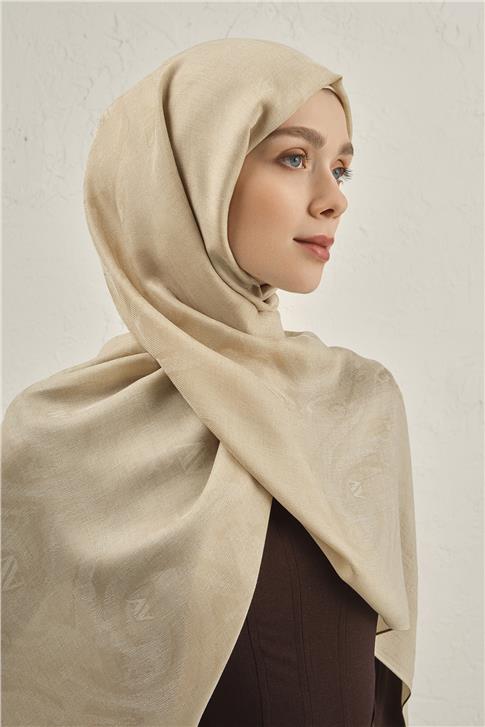 Armine Woolair Dalga Monogram Şal 1 04