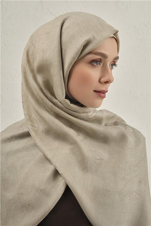 Armine Woolair Dalga Monogram Şal 1 07