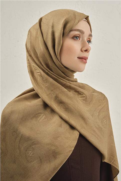 Armine Woolair Dalga Monogram Şal 1 10