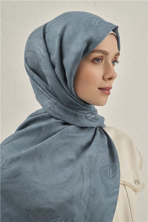 Armine Woolair Dalga Monogram Şal 1 27