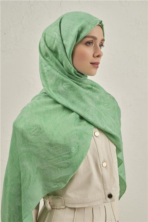 Armine Woolair Dalga Monogram Şal 1 48