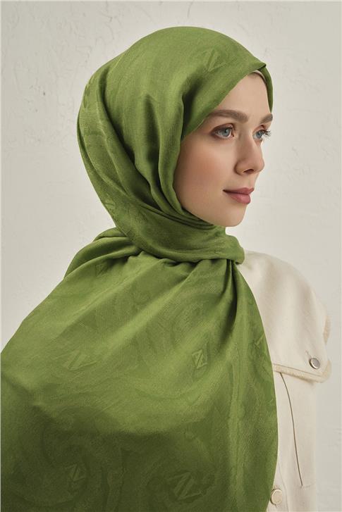 Armine Woolair Dalga Monogram Şal 1 73