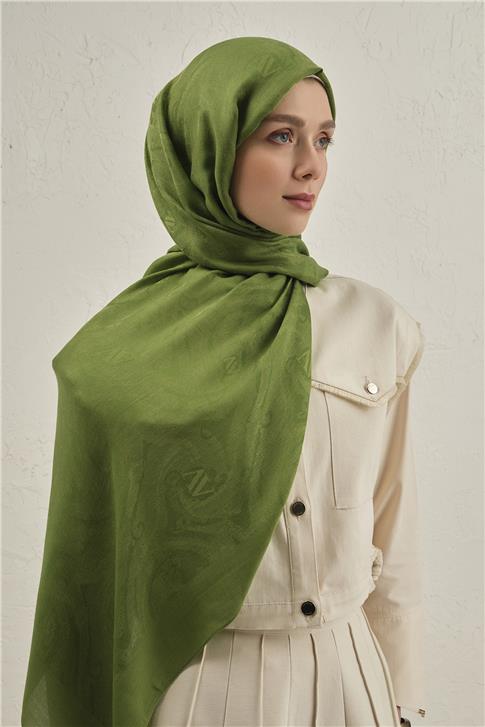 Armine Woolair Dalga Monogram Şal 1 73