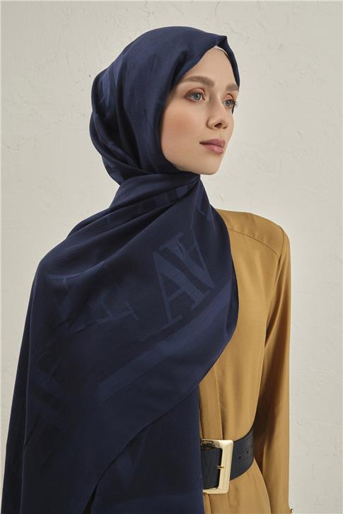 Armine Woolair Harf Monogram Şal 2 02