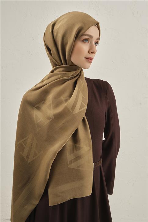 Armine Woolair Harf Monogram Şal 2 10