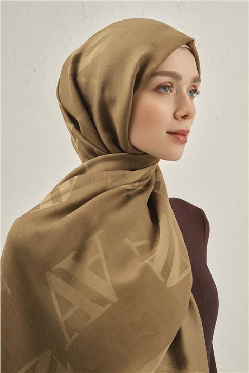 Armine Woolair Harf Monogram Şal 2 10