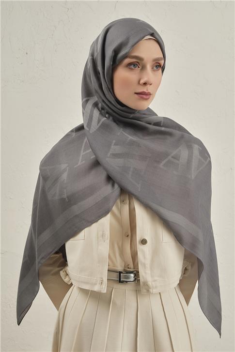 Armine Woolair Harf Monogram Şal 2 20