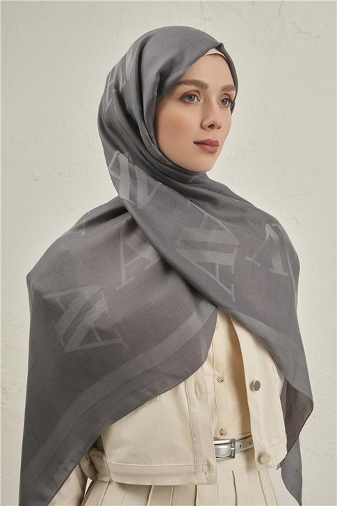 Armine Woolair Harf Monogram Şal 2 20