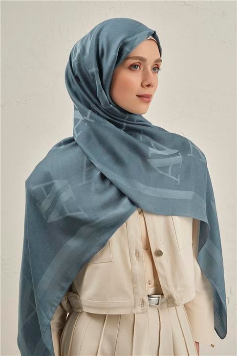 Armine Woolair Harf Monogram Şal 2 27