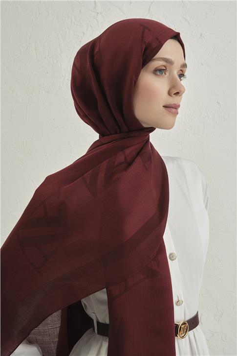 Armine Woolair Harf Monogram Şal 2 32