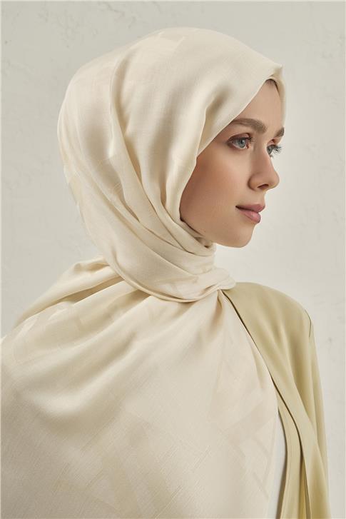 Armine Woolair Harf Monogram Şal 2 60