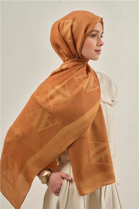 Armine Woolair Harf Monogram Şal 2 72