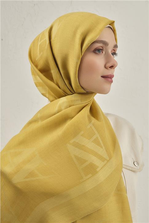 Armine Woolair Harf Monogram Şal 2 71
