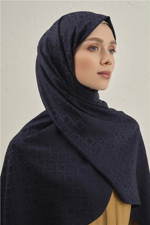 Armine Pamuk  Floş Monogram Zincir Şal 1 02