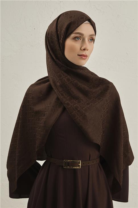 Armine Pamuk  Floş Monogram Zincir Şal 1 11