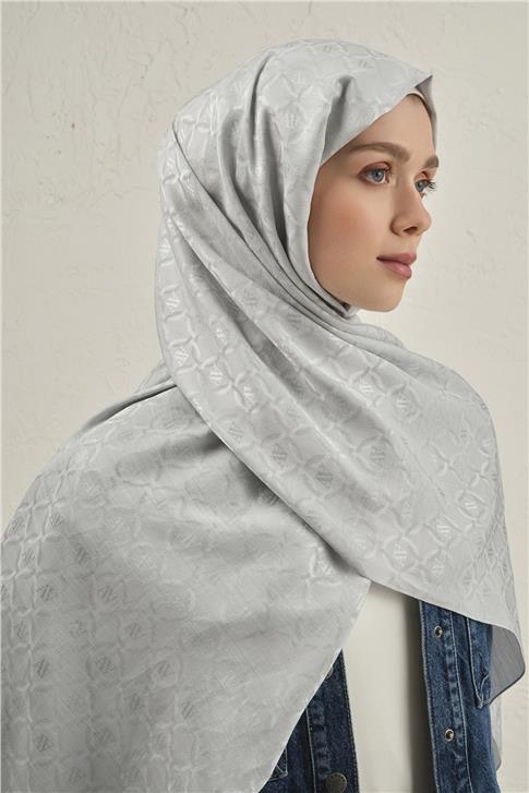 Armine Pamuk  Floş Monogram Zincir Şal 1 23