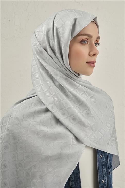 Armine Pamuk  Floş Monogram Zincir Şal 1 23