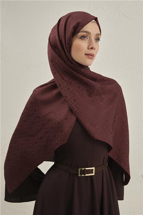 Armine Pamuk  Floş Monogram Zincir Şal 1 32