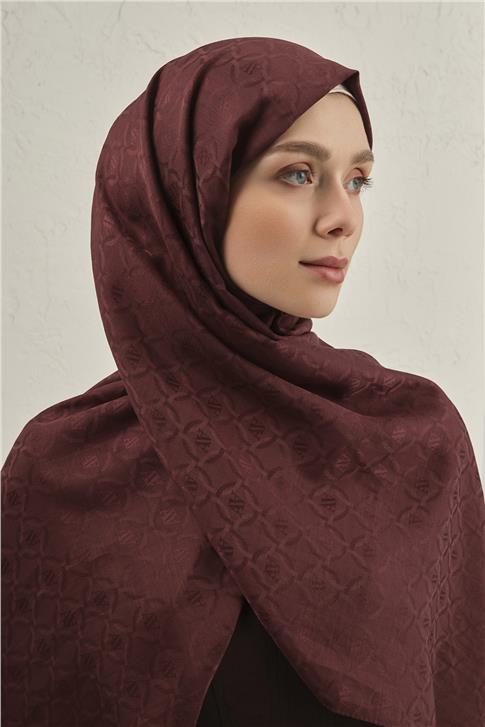 Armine Pamuk  Floş Monogram Zincir Şal 1 32