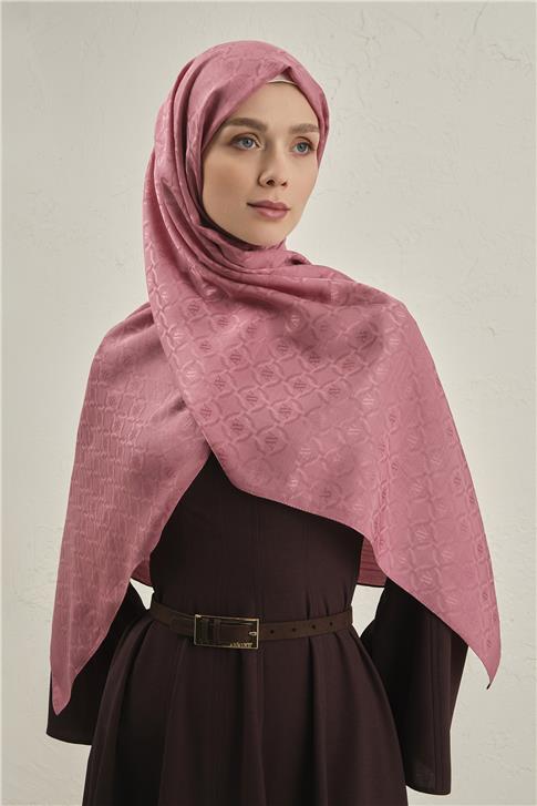 Armine Pamuk  Floş Monogram Zincir Şal 1 37