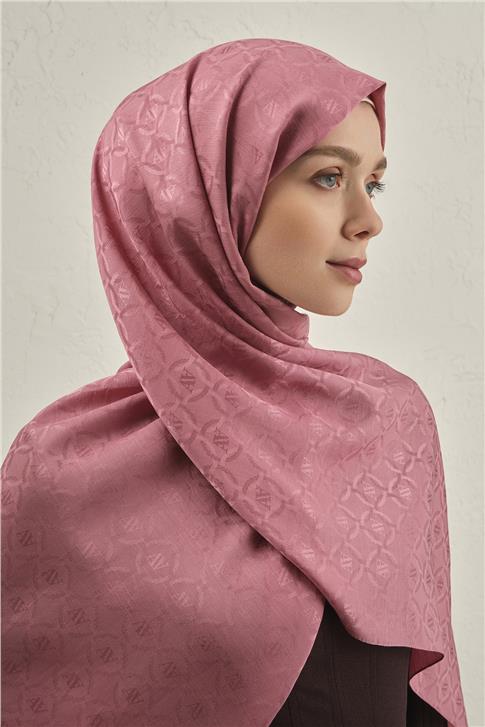 Armine Pamuk  Floş Monogram Zincir Şal 1 37