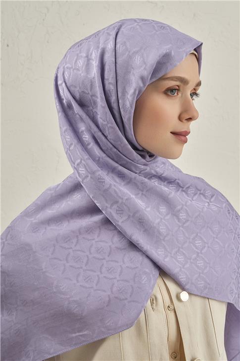 Armine Pamuk  Floş Monogram Zincir Şal 1 44