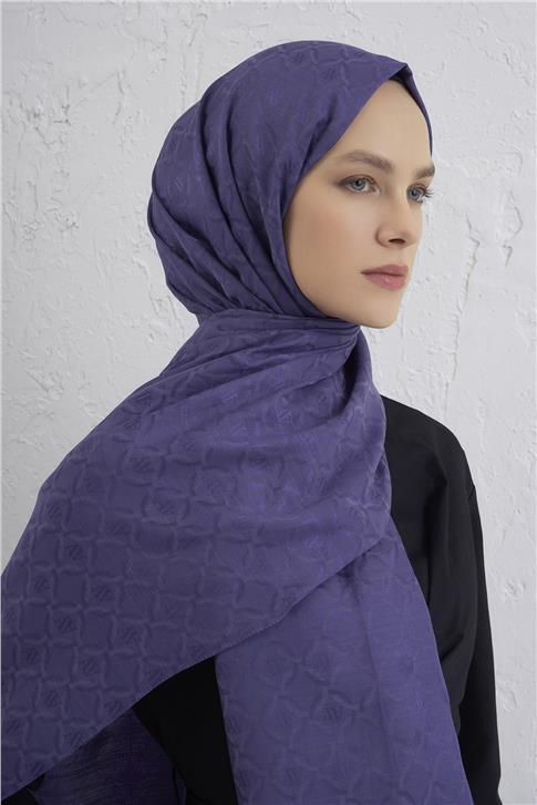 Armine Pamuk  Floş Monogram Zincir Şal 1 45