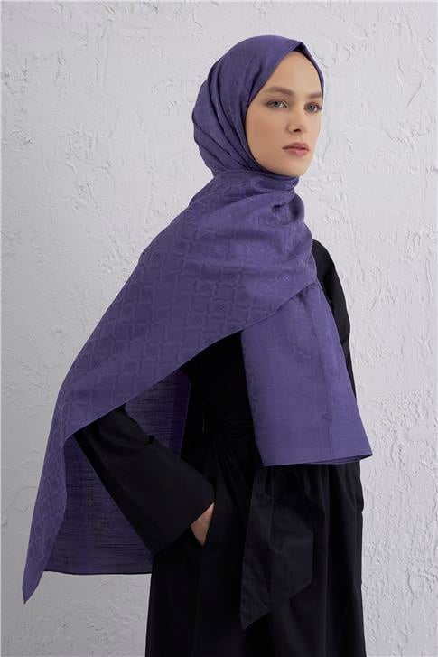 Armine Pamuk  Floş Monogram Zincir Şal 1 45