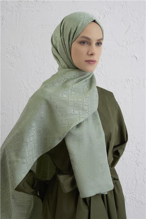 Armine Pamuk  Floş Monogram Zincir Şal 1 51