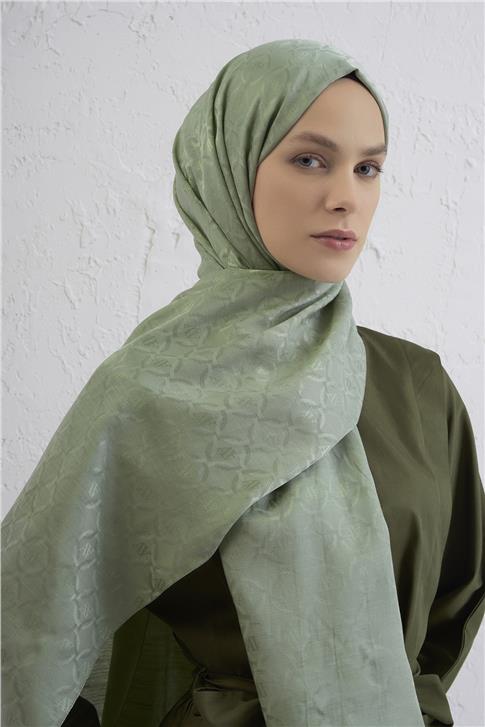 Armine Pamuk  Floş Monogram Zincir Şal 1 51