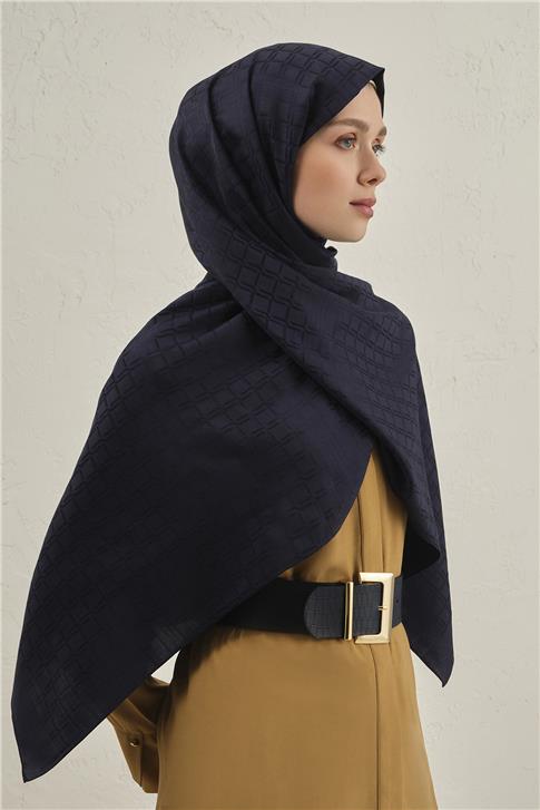 Armine Pamuk  Floş Çapraz Desen Şal 2 02