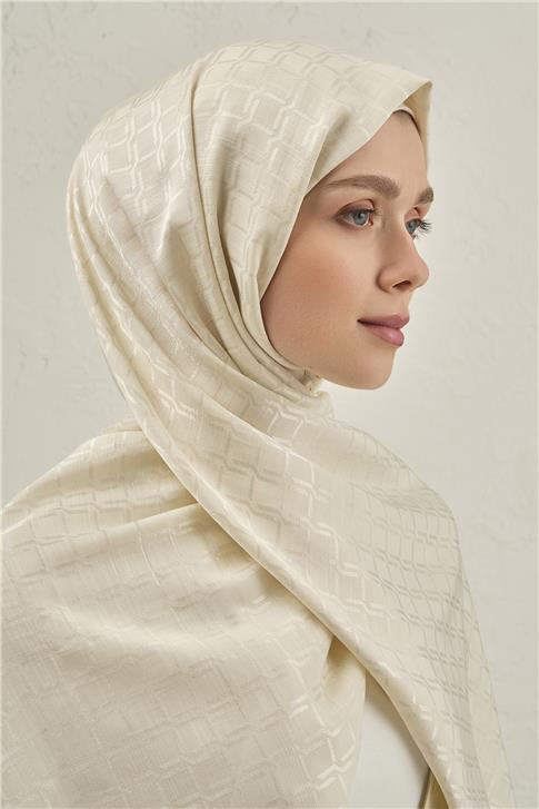 Armine Pamuk  Floş Çapraz Desen Şal 2 06