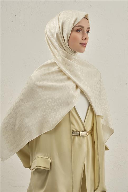 Armine Pamuk  Floş Çapraz Desen Şal 2 06