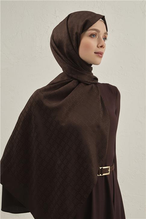 Armine Pamuk  Floş Çapraz Desen Şal 2 11