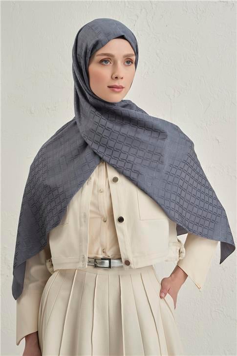 Armine Pamuk  Floş Çapraz Desen Şal 2 18