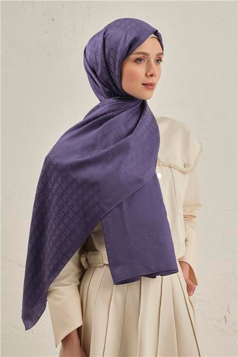 Armine Pamuk  Floş Çapraz Desen Şal 2 45