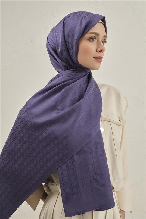 Armine Pamuk  Floş Çapraz Desen Şal 2 45