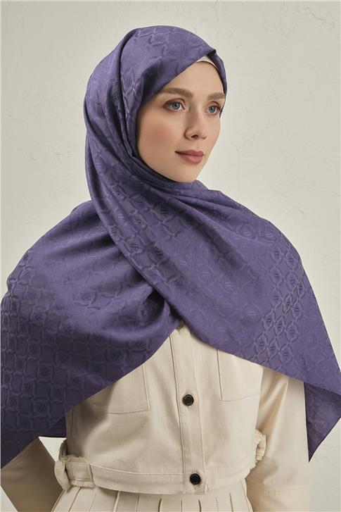 Armine Pamuk  Floş Çapraz Desen Şal 2 45