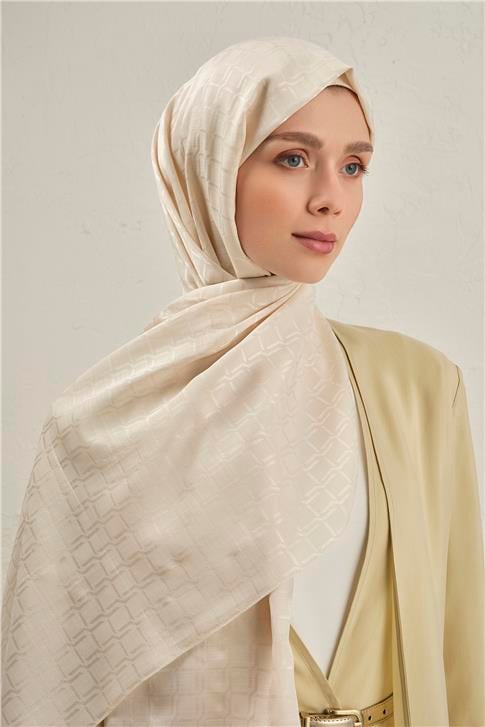 Armine Pamuk  Floş Çapraz Desen Şal 2 60