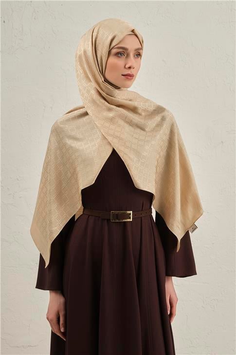 Armine Pamuk  Floş Çapraz Desen Şal 2 63