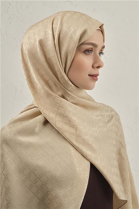 Armine Pamuk  Floş Çapraz Desen Şal 2 63