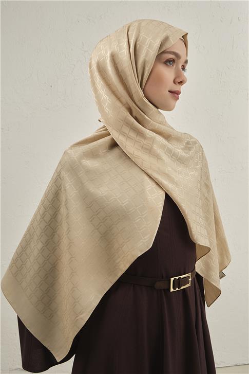 Armine Pamuk  Floş Çapraz Desen Şal 2 63