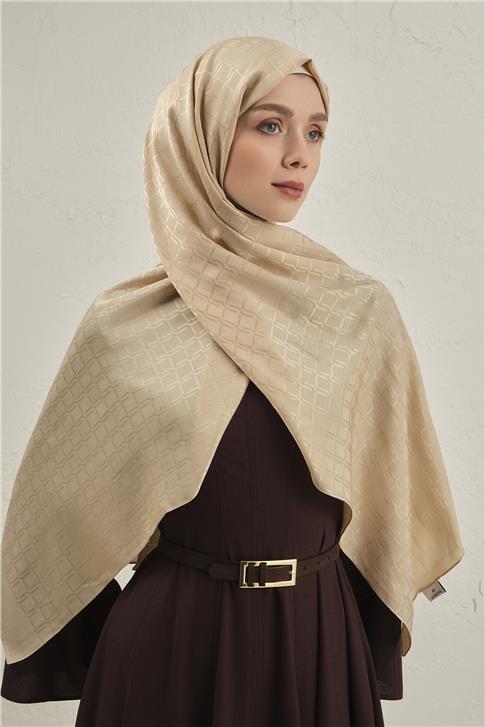 Armine Pamuk  Floş Çapraz Desen Şal 2 63