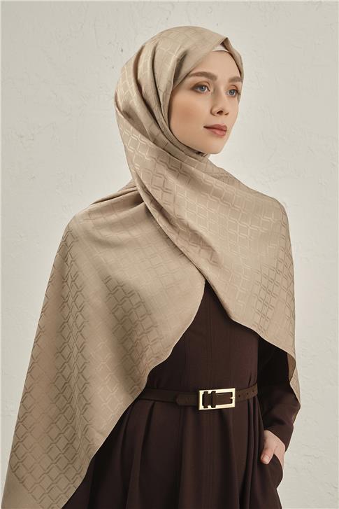 Armine Pamuk  Floş Çapraz Desen Şal 2 64