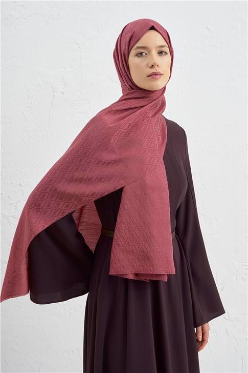 Armine Elegance İpek Pamuk Monogram Şal 32