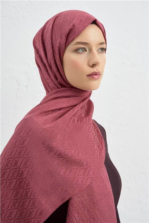 Armine Elegance İpek Pamuk Monogram Şal 32