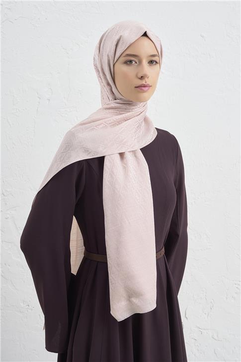 Armine Elegance İpek Pamuk Monogram Şal 39