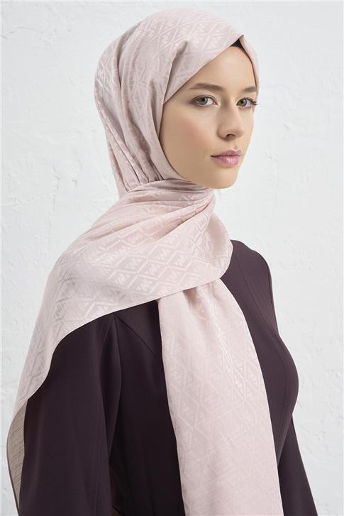 Armine Elegance İpek Pamuk Monogram Şal 39